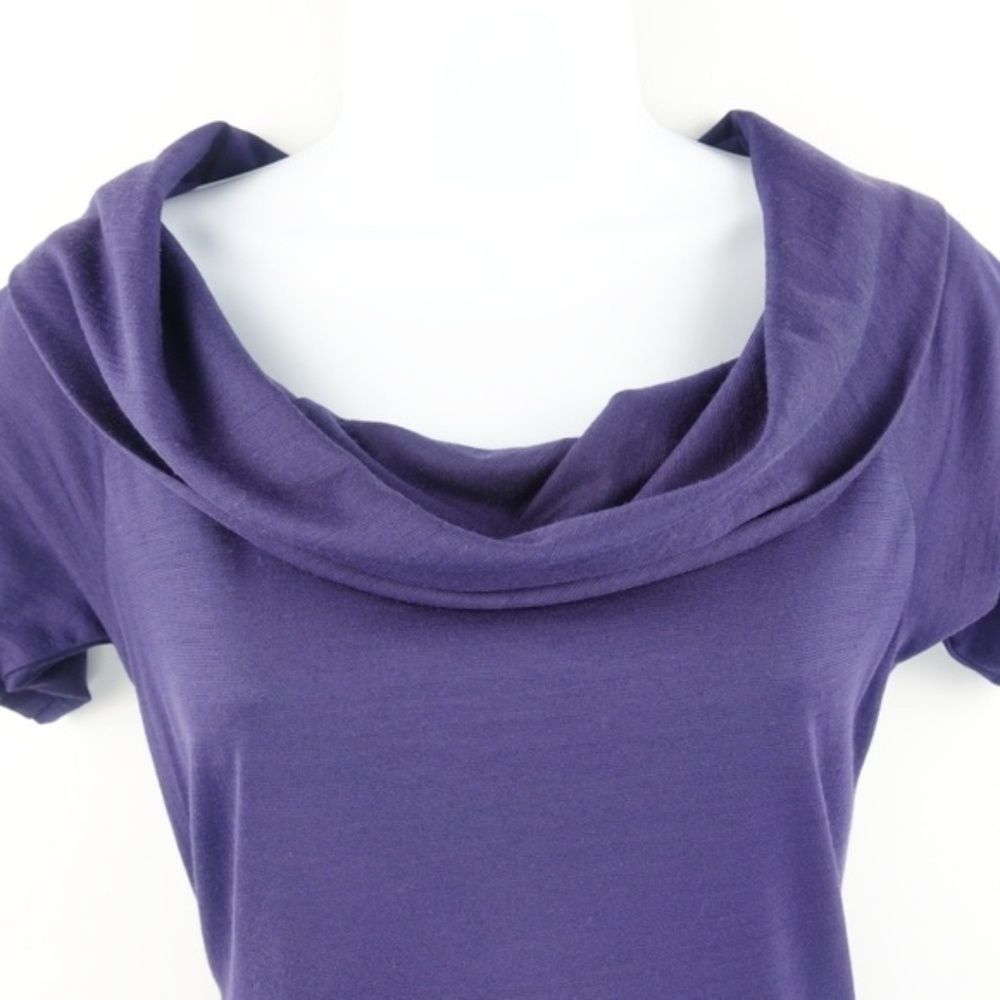 Arc'teryx A2B Cowl Neck Short Sleeve Tee Blue S - Picture 4 of 8